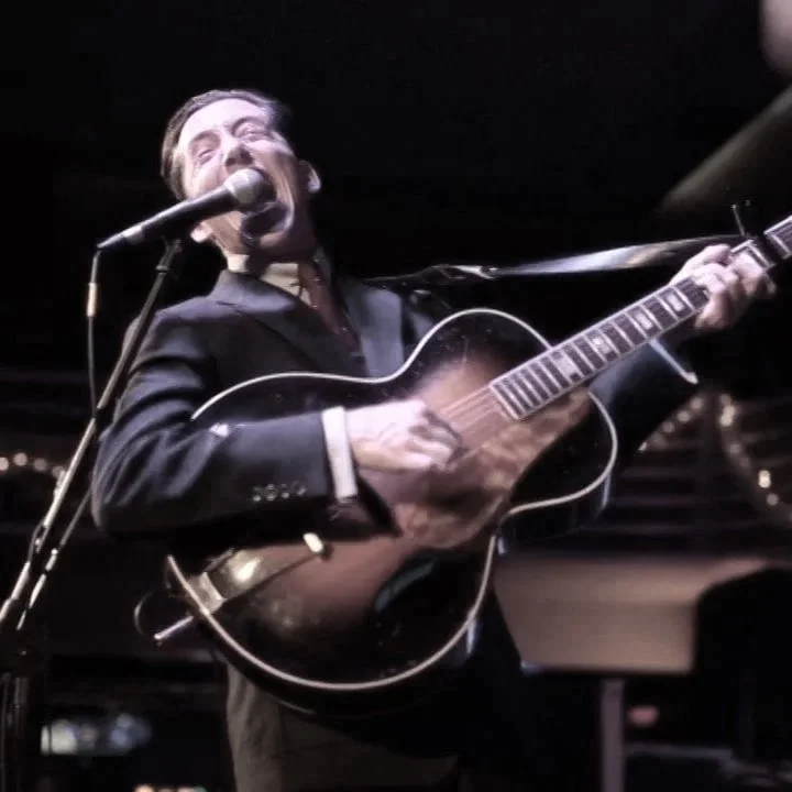 Musician performing onstage